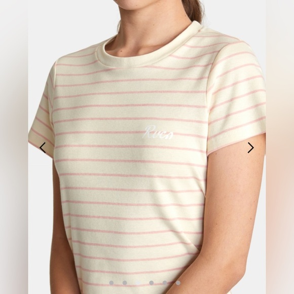 RVCA Cantina Striped T-Shirt Small - Picture 3 of 8